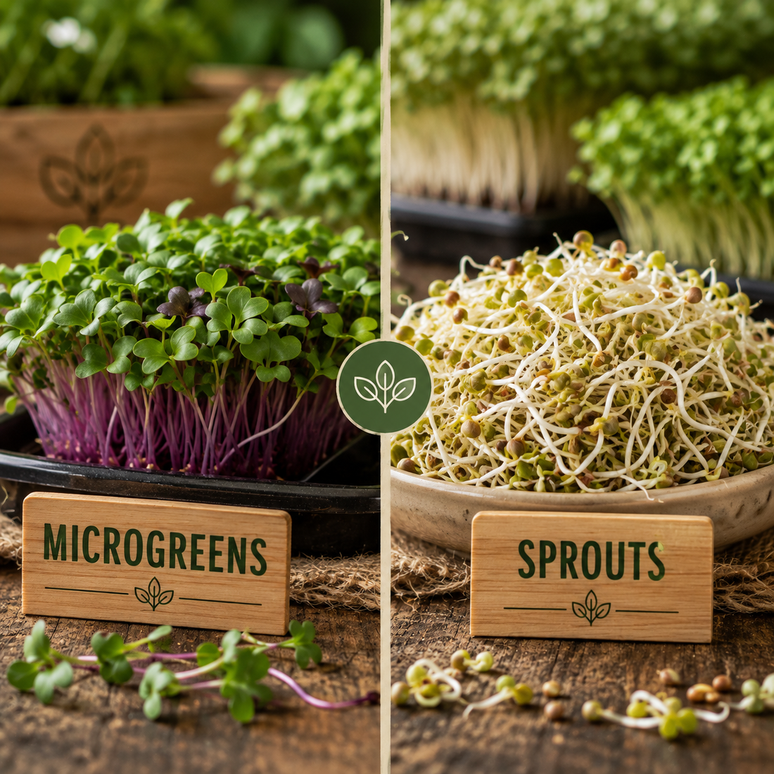 Microgreens VS. Sprouts from Noble Planter